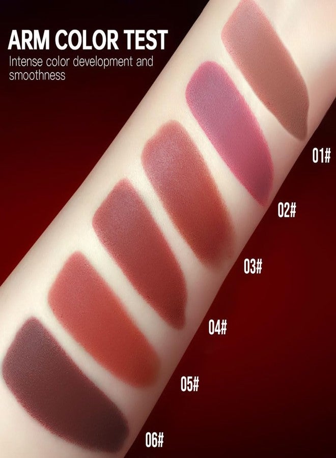 Hxssll Dusty Rose Mauve Matte Lipstick Crayon – Waterproof Long Lasting Lip Liner Pencil, High Pigment Creamy Velvet Lipstick, Non-Drying Lip Color for Women, 02# - Image 5
